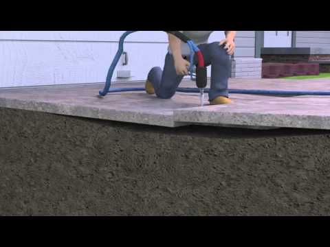 Concrete Lifting by Polyurethane Injection | PolyLEVEL™ System by Sure Dry Basement Systems